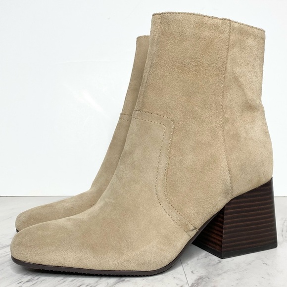 New! Blondo Salome Tan Suede Bootie 8 1/2 - Picture 1 of 15